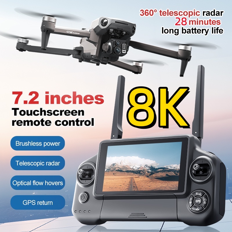 Drone Rc Harness - 8K 3 Axis Gimbal Brushless 7.2in