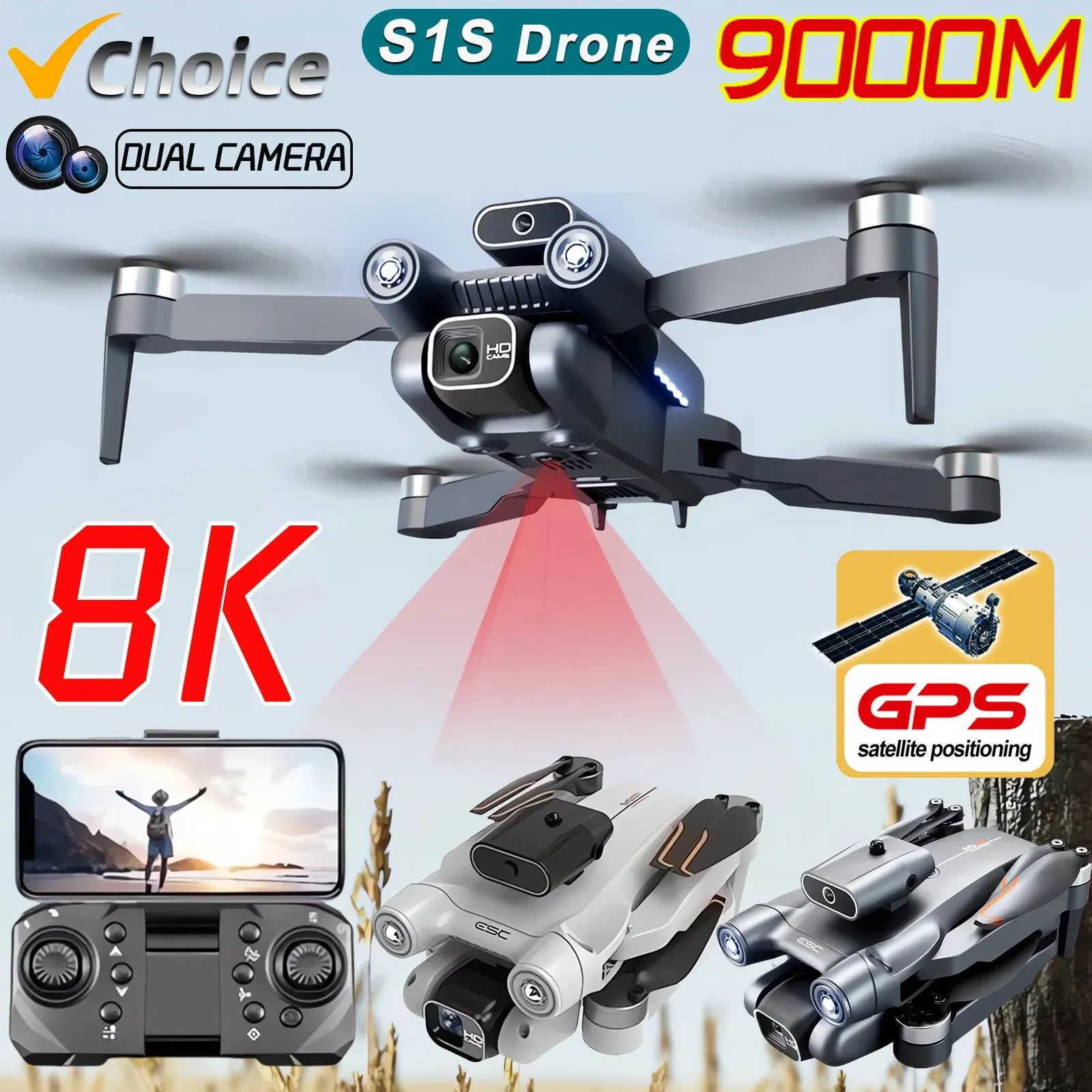 Drone Rc Gps - New S1S 5G GPS Drone Camera
