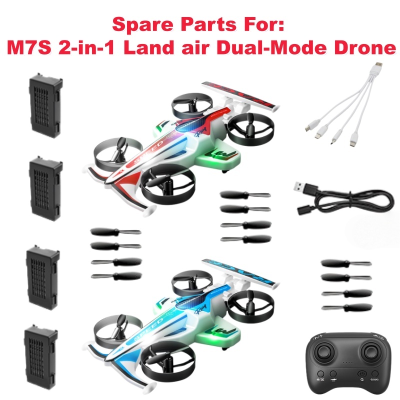 Rc Drone And Flying Car - M7S Land Air Dual Mode RC
