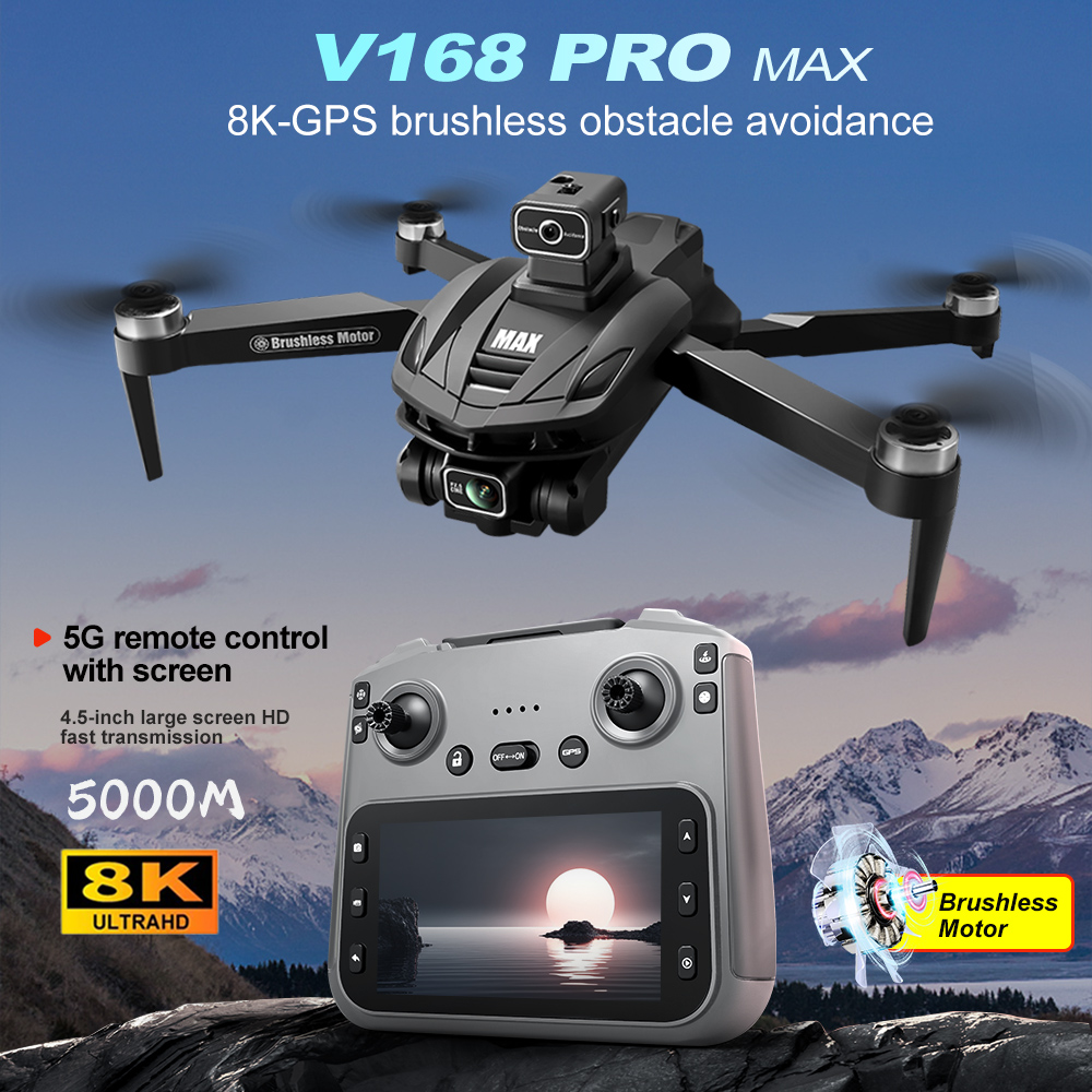 Drone Rc Harness - V168 PRO Max GPS Drone 8K
