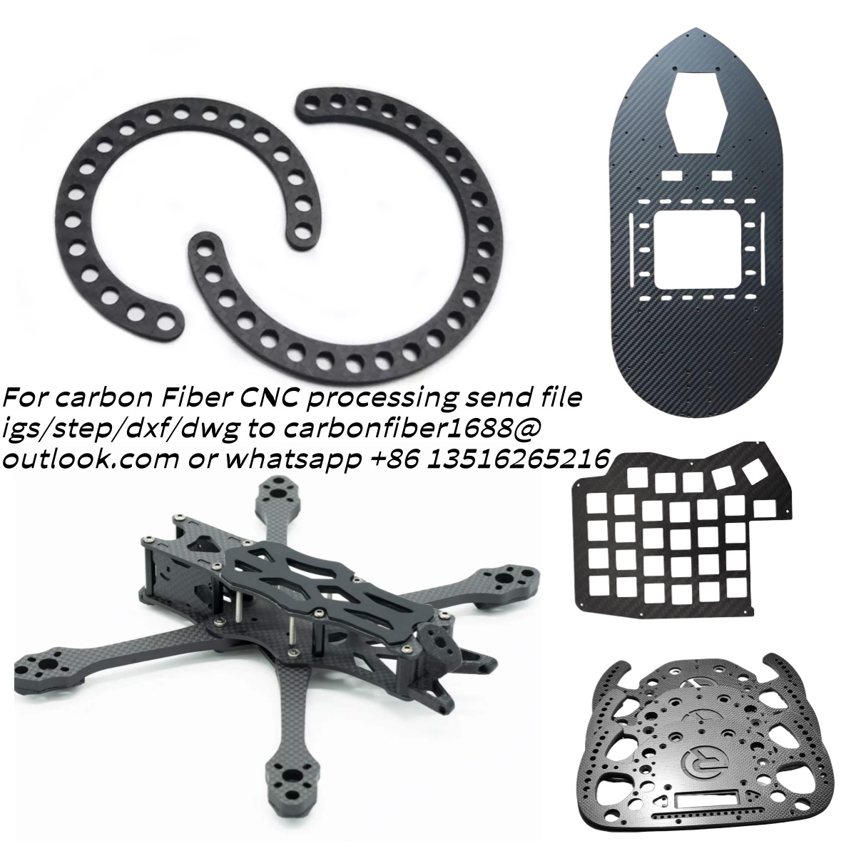 Carbon Fiber Drone Arm - Carbon Fiber Sheet Plate Processing Carbon