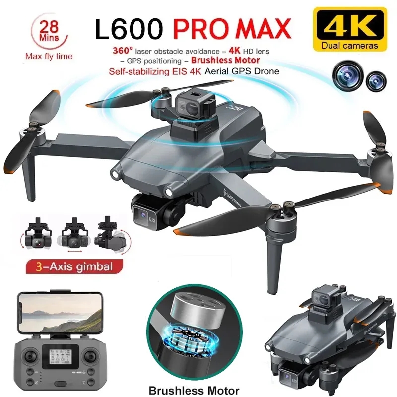 Drone Rc Harness - L600 PRO MAX GPS Drone Professional