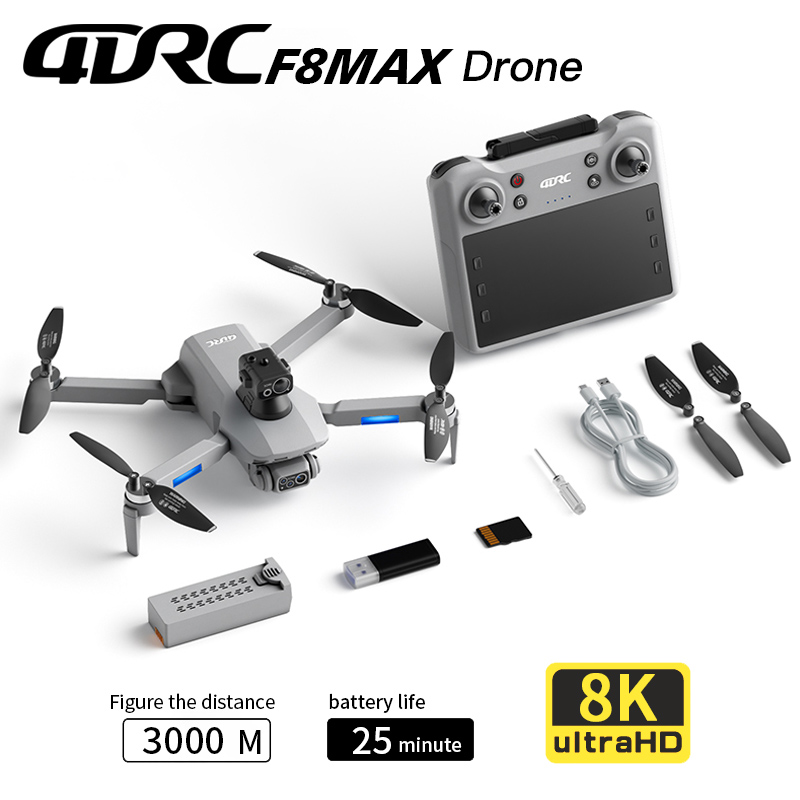 Drone Rc Gps - F8 MAX GPS Drone Professional 8K