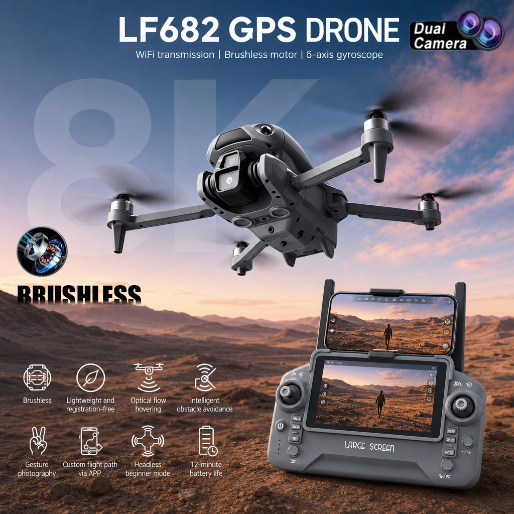 Drone Rc Harness - New LF682 Drone 8K Dual Camera