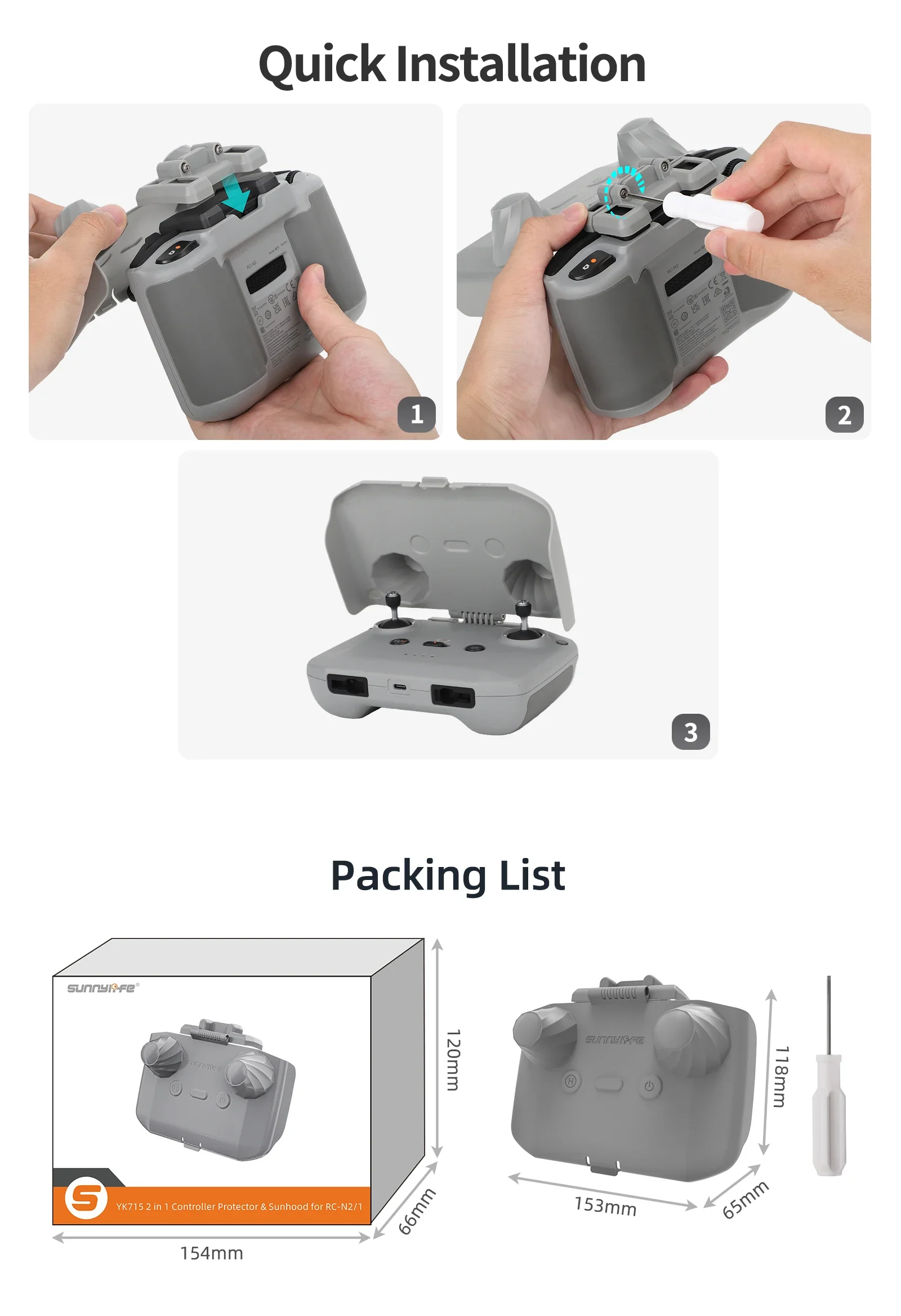 2 in 1 Controller Protector Su - огляд і ціна Drone Dji Rc Mini 3