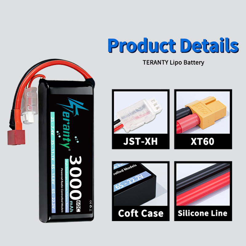 TERANTY 2S 3000mAh Lipo Batter - огляд і ціна Drone Rc Board