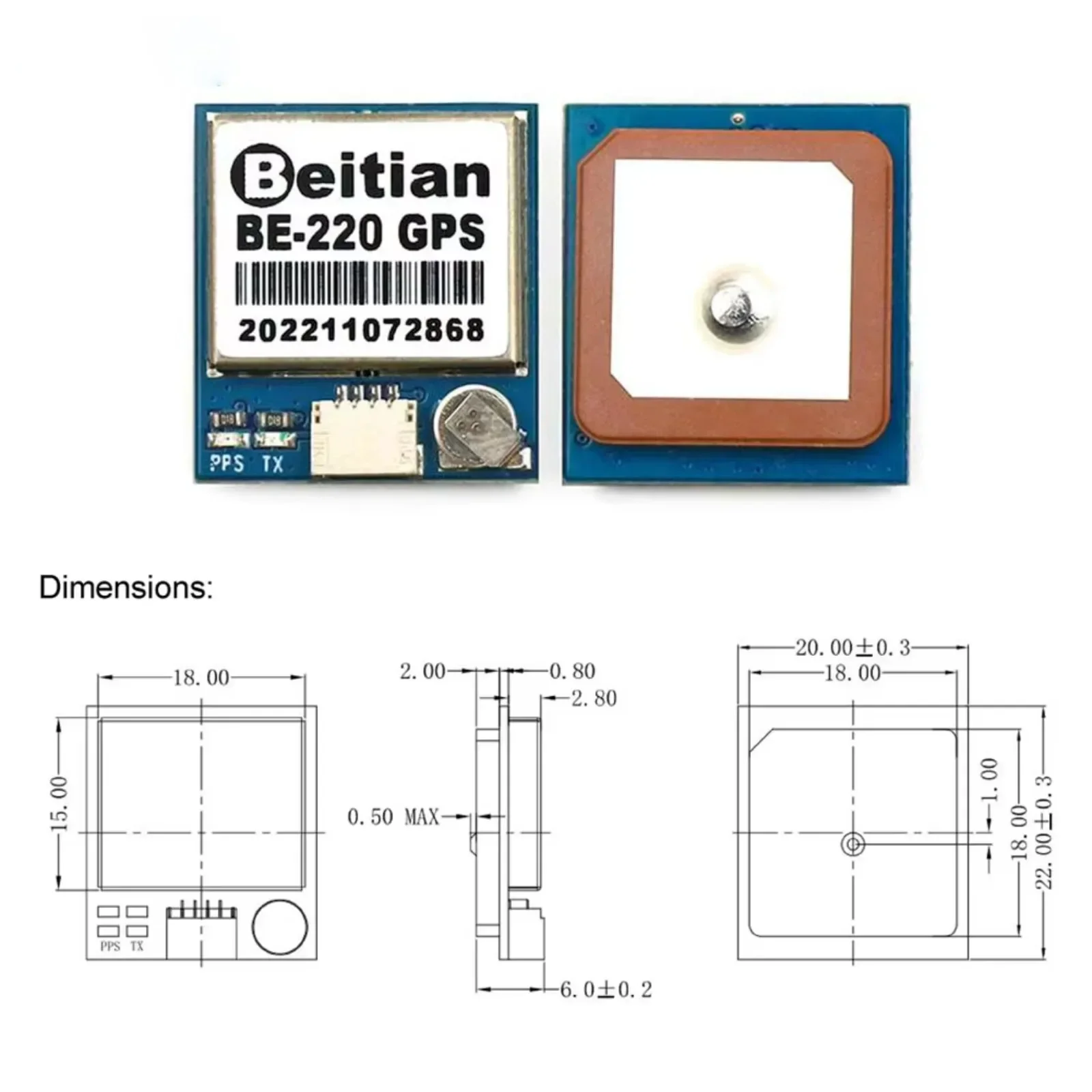 BE-220 M10050 Ultra-Low Power  - огляд і ціна Gps Module Drone
