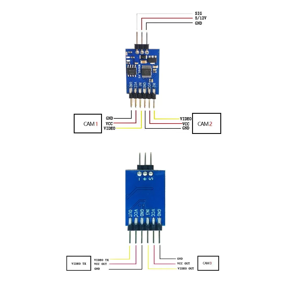5.8G 3 Channel Video Switcher  - огляд і ціна Drone Rc Remote Control