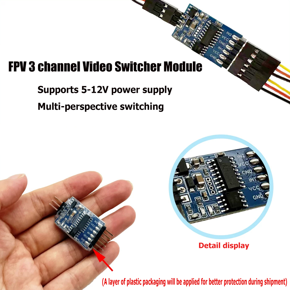 5.8G 3 Channel Video Switcher  - огляд і ціна Drone Rc Remote Control