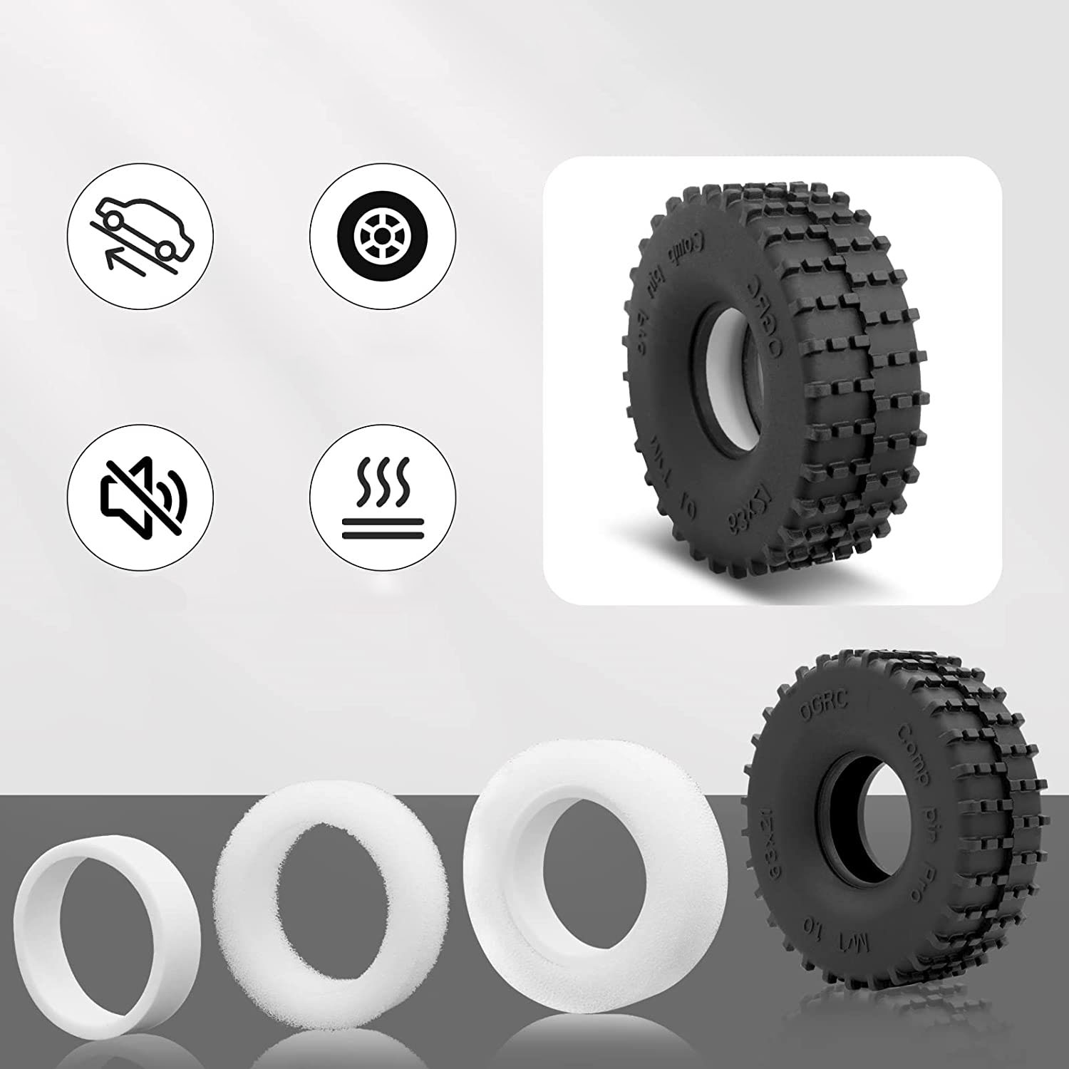 Esilun 1.0 RC Tires Competitio - огляд і ціна Rc Rock Crawler