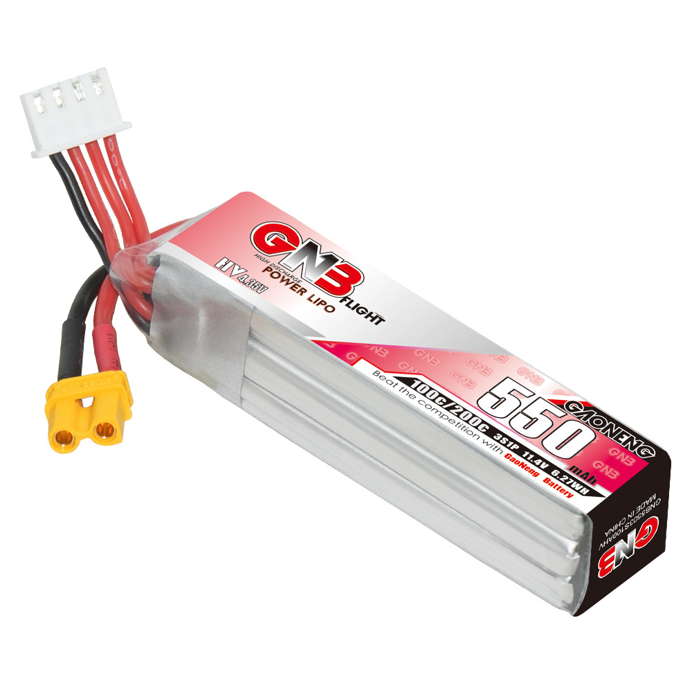 GNB HV 11.4V 550mAh 100C/200C  - огляд і ціна Drone Lipo Battery
