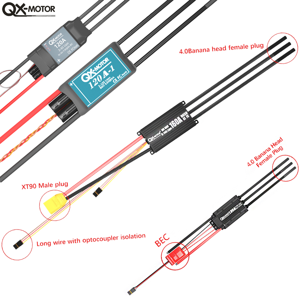 QX-MOTOR Brushless ESC series  - огляд і ціна Drone Rc Car