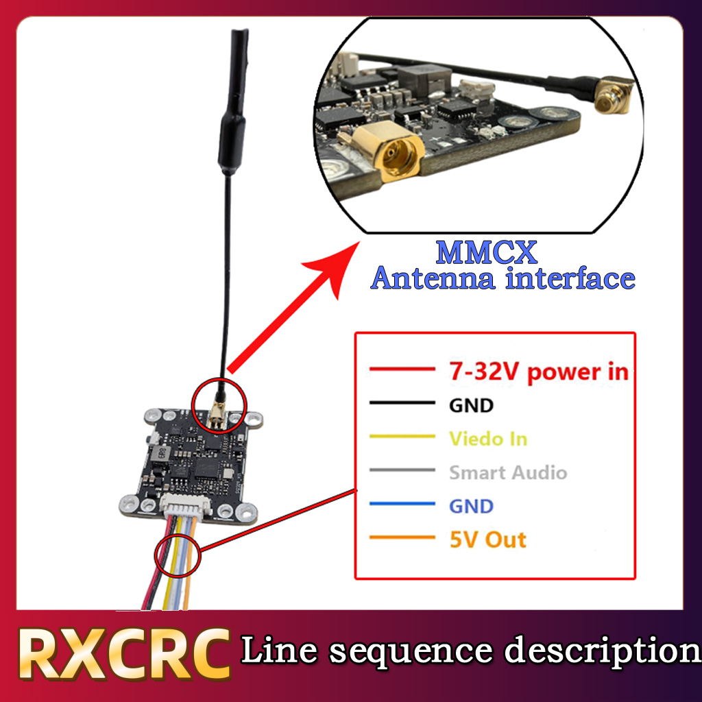 RXCRC 5.8G Module 48CH 1.6W VT - огляд і ціна Drone Rc Remote Control