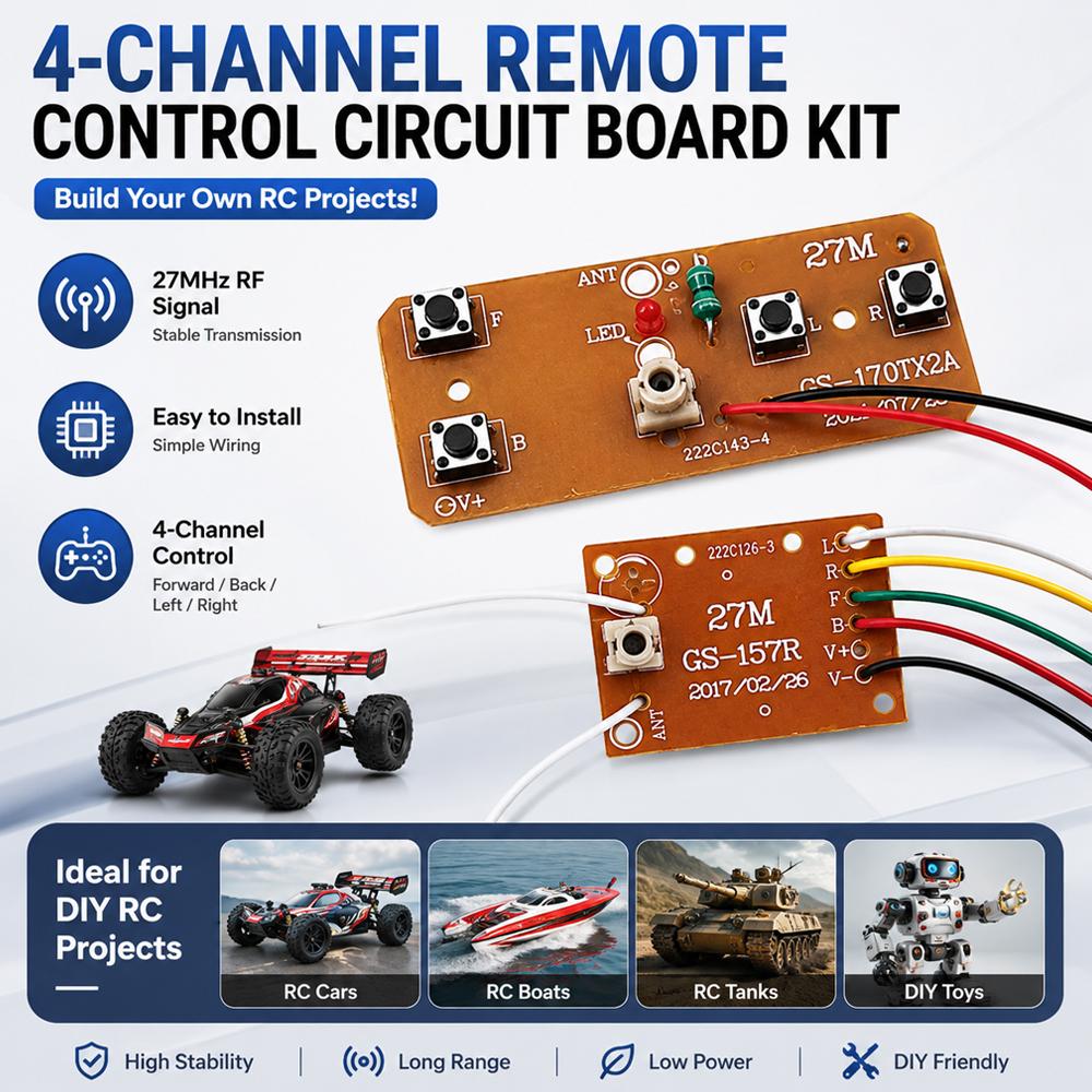 4CH RC Remote Control Circuit  - огляд і ціна Telemetry Module Rc