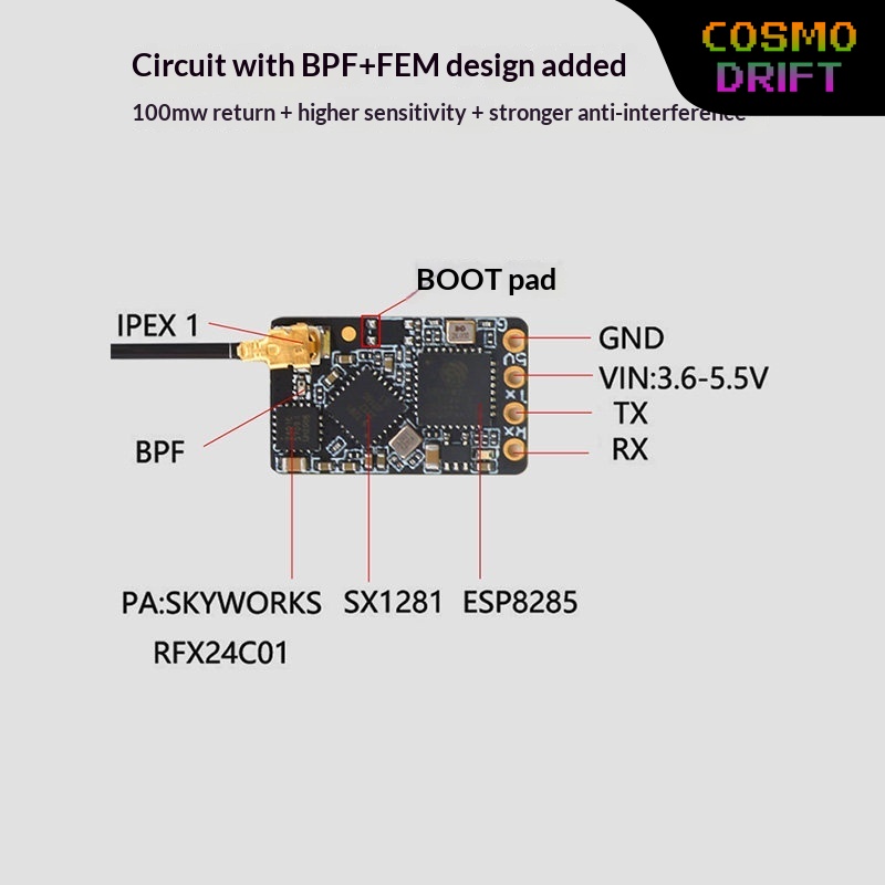 Hot BAYCK Expresslrs Elrs Rece - огляд і ціна Drone Rc Board
