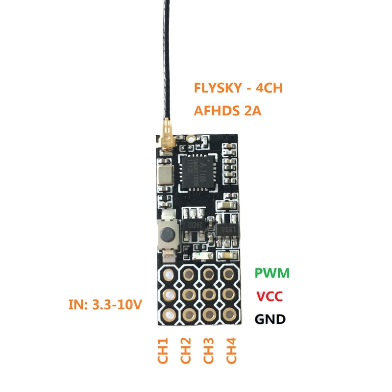 Flysky FS2A Mini Receiver 4CH  - огляд і ціна Drone Lipo Battery