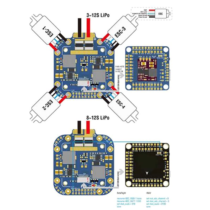 Y45A-For Matek System XCLASS P - огляд і ціна Drone Rc Board