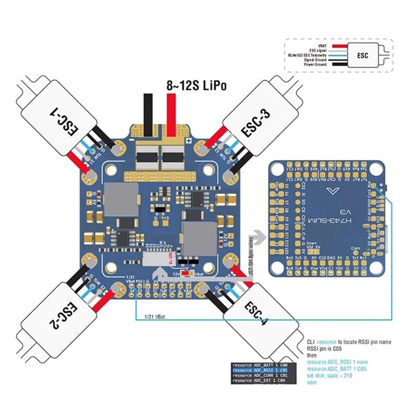 Y45A-For Matek System XCLASS P - огляд і ціна Drone Rc Board