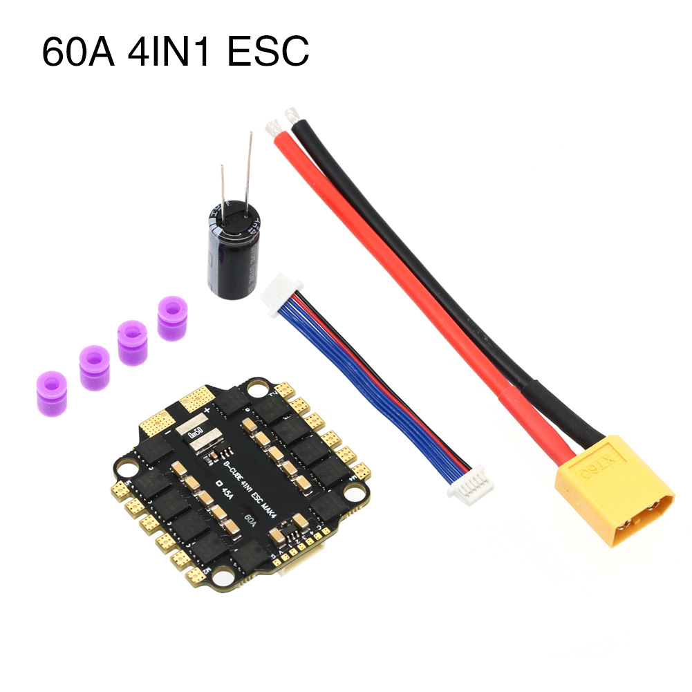 UAngel 4IN1 45A 60A ESC BLHELI - огляд і ціна Esc 4In1 Brushless