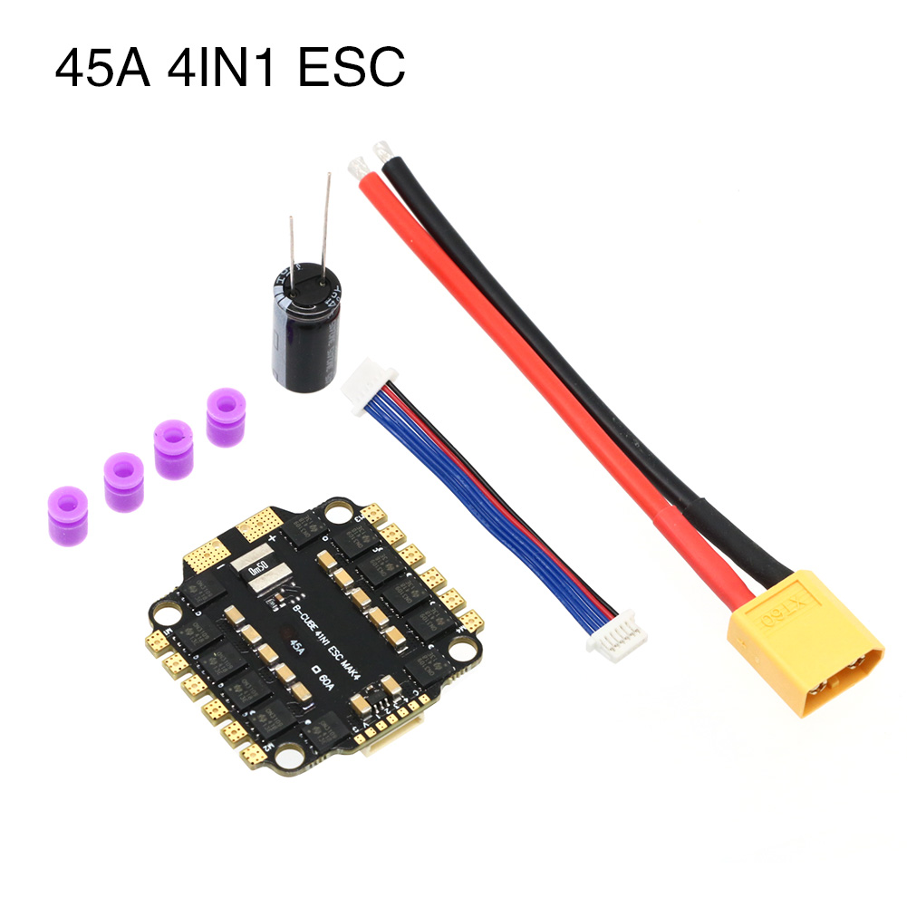 UAngel 4IN1 45A 60A ESC BLHELI - огляд і ціна Esc 4In1 Brushless