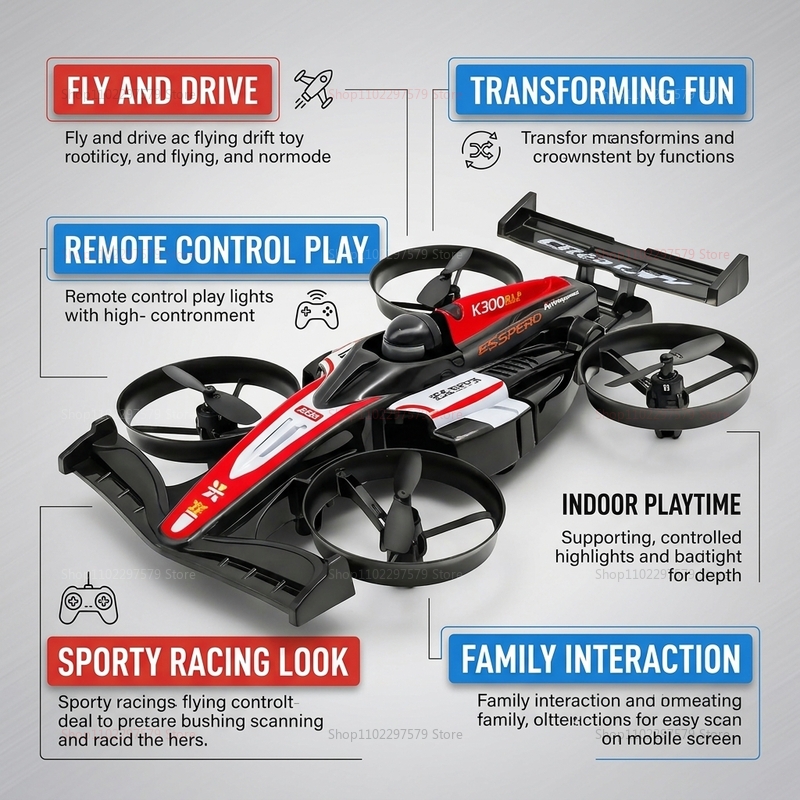 RC UAV Flying Drift Cars 2-in- - огляд і ціна Rc Drone And Flying Car
