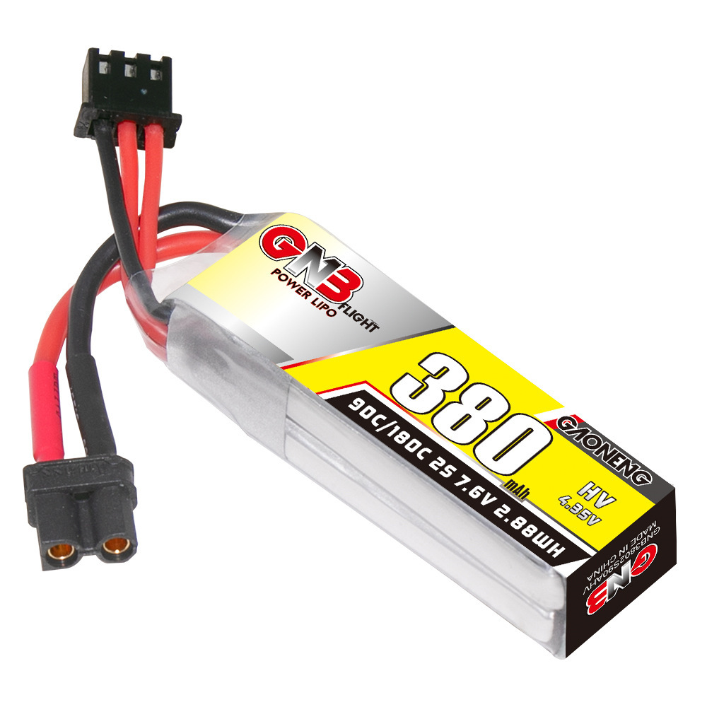 GNB 2S 7.6V 380mAh 90C/180C Li - огляд і ціна Drone Lipo Battery