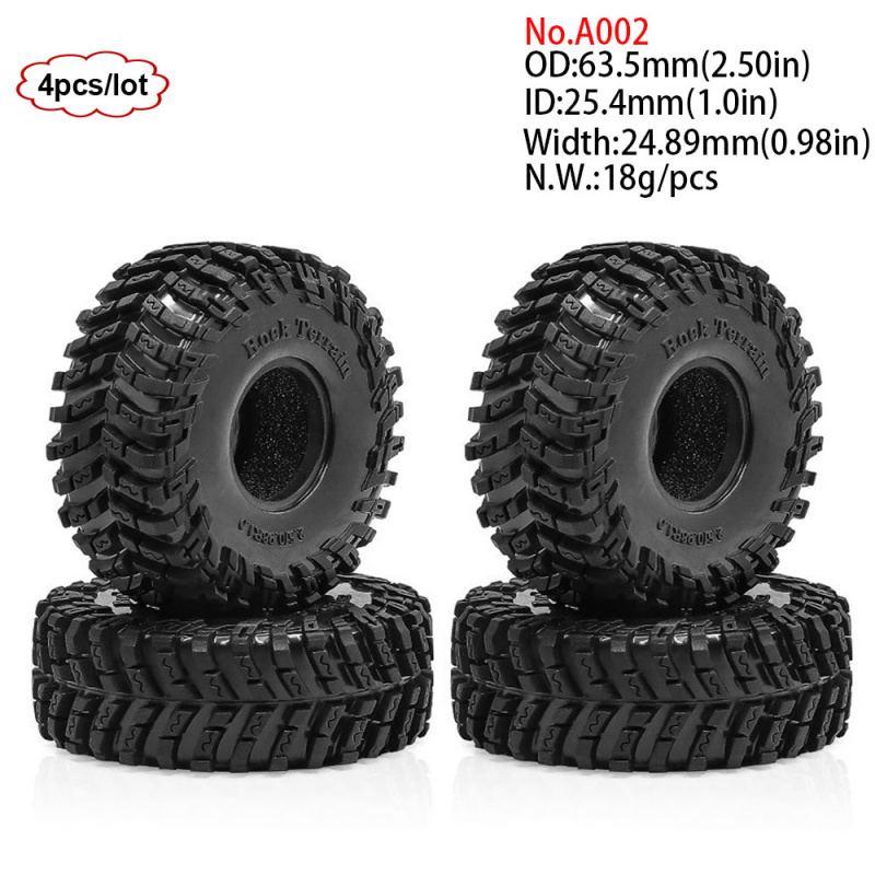 4PCS 1.0inch 57-67mm RC Crawle - огляд і ціна Rc Rock Crawler