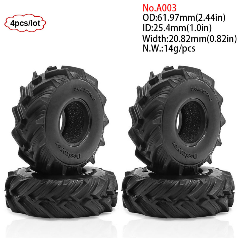 4PCS 1.0inch 57-67mm RC Crawle - огляд і ціна Rc Rock Crawler
