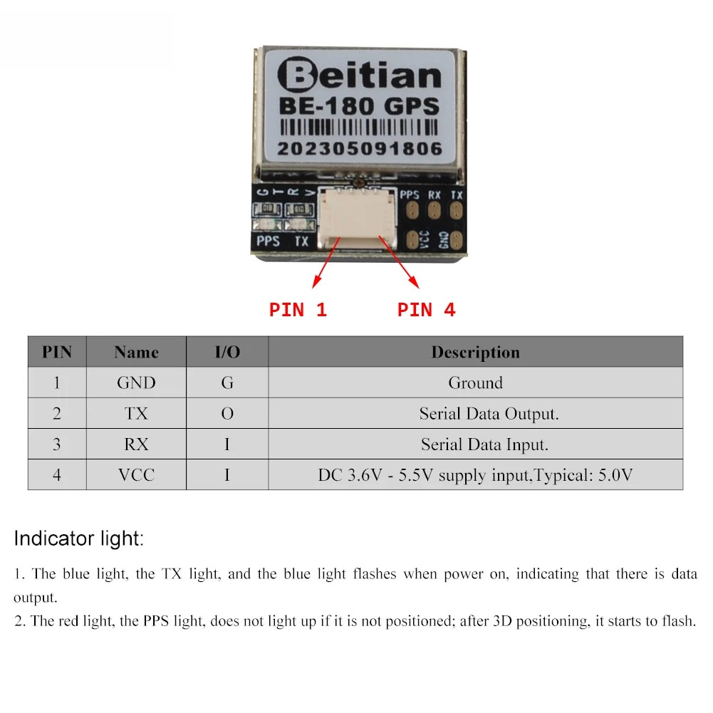 1/2/5PCS Beitian BE-180 GPS Mo - огляд і ціна Gps Module Drone