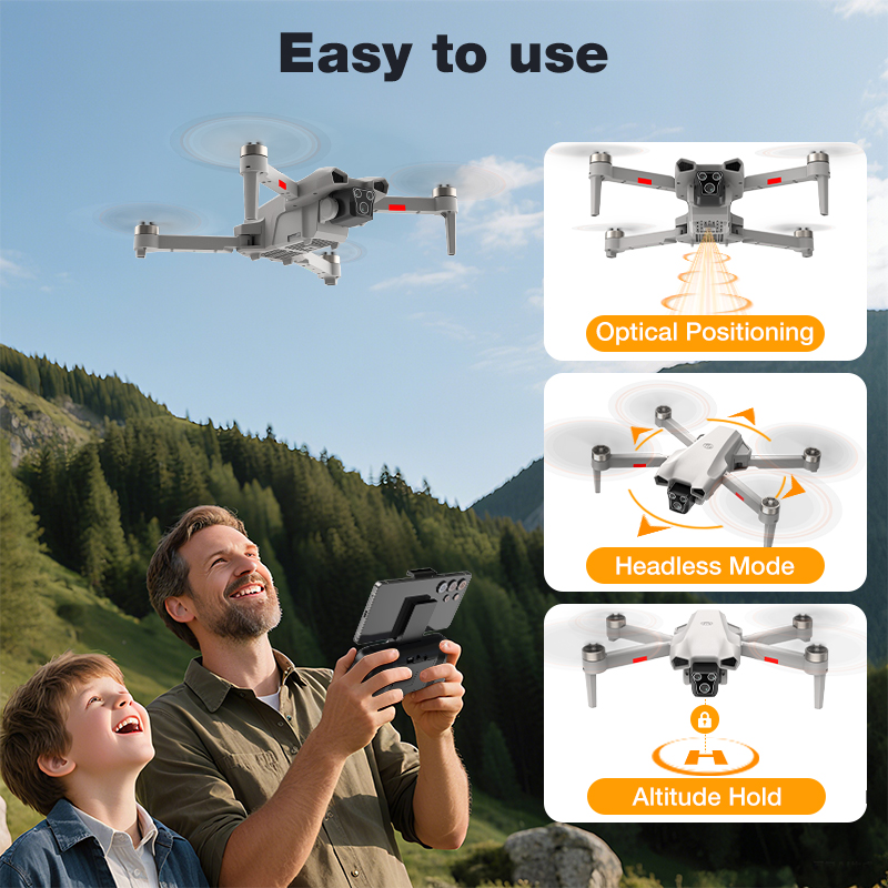 NEW Hot L017 Pro Drone Brushle - огляд і ціна Drone Rc Harness