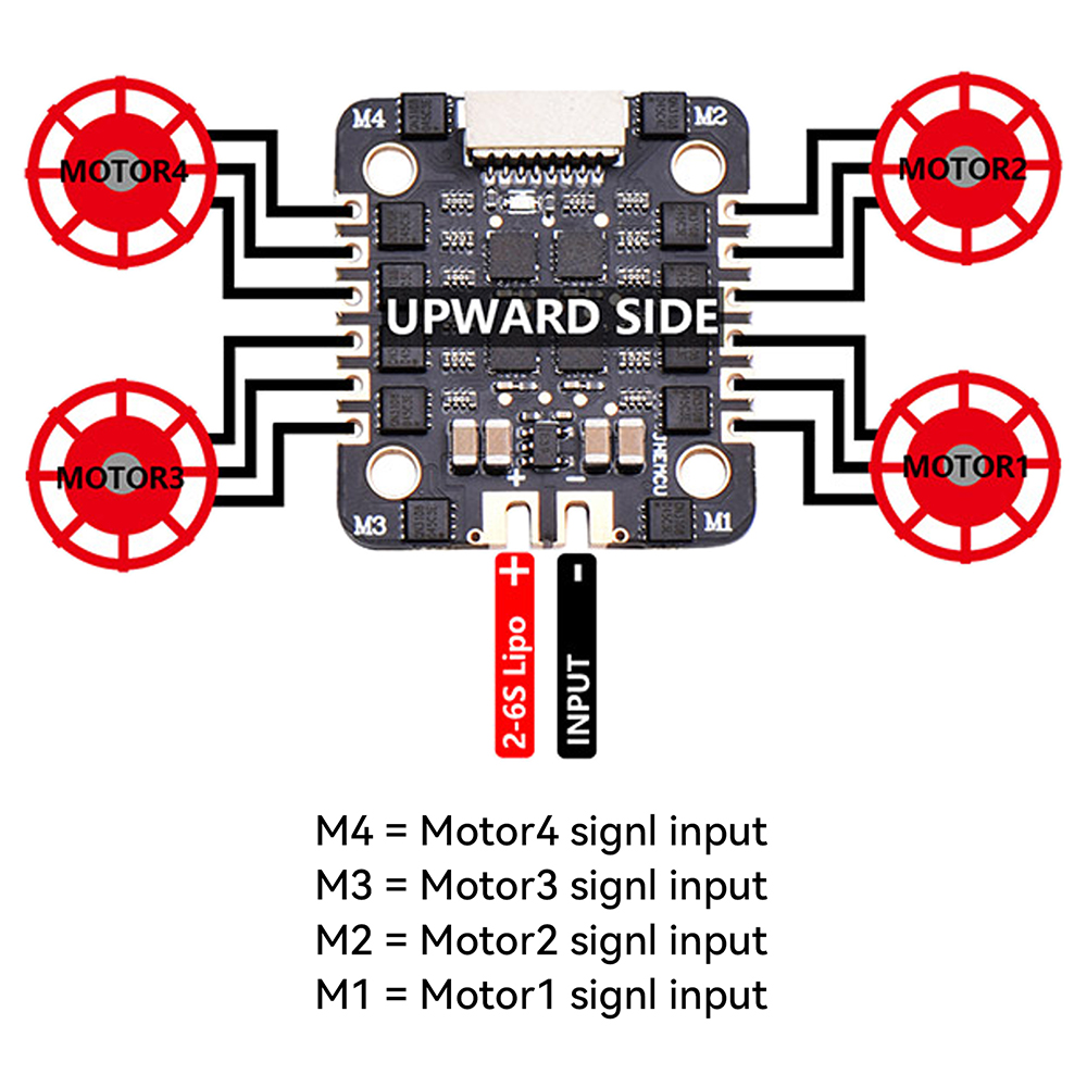 JHEMCU EM40A 40A BLheli_S 4in1 - огляд і ціна Esc 4In1 Brushless