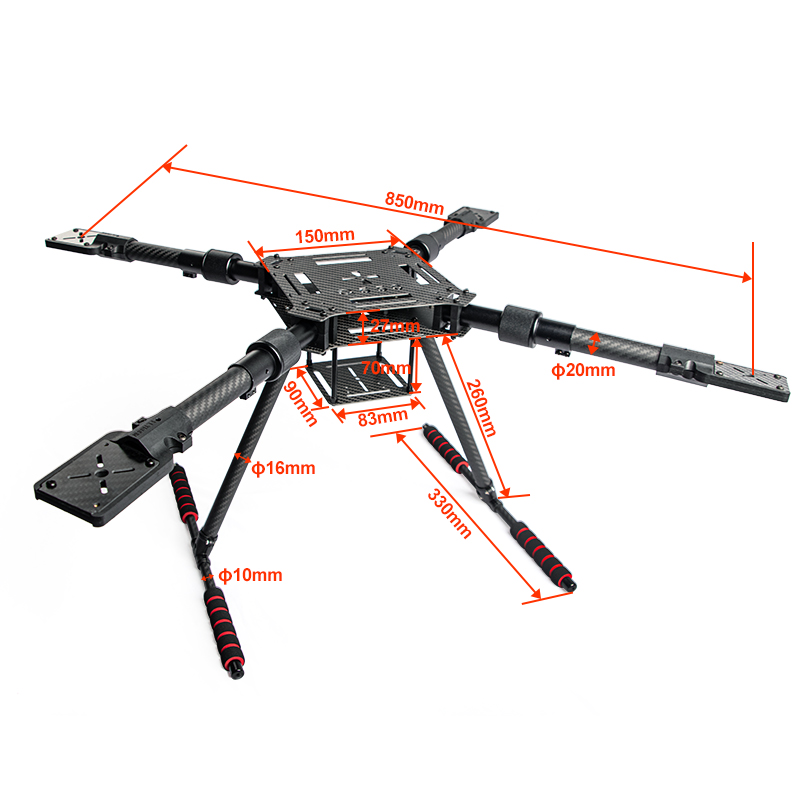 Carbon Fiber Folding Drone Fra - огляд і ціна Carbon Fiber Drone Arm