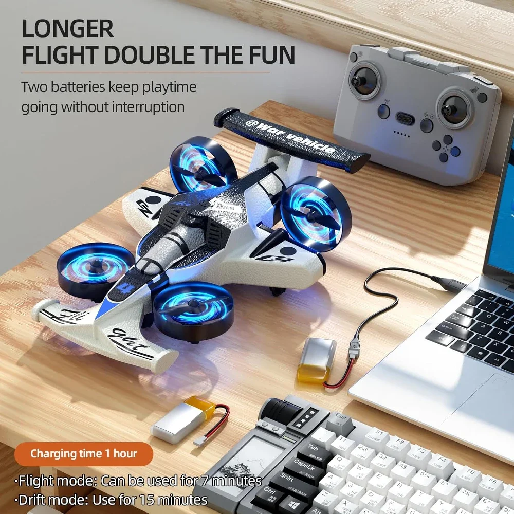 2 in 1 RC Flying Drone Car Dua - огляд і ціна Rc Drone And Flying Car